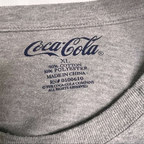 Vintage Coca Cola Atlanta T Shirt Sz XL Gray Color Unisex A030322 - Picture 4 of 5